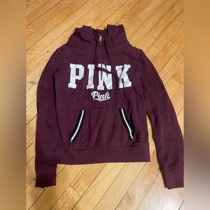 Pink quarter zip